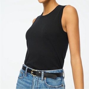 J Crew Factory Classic Shell Tee Sleeveless Muscle T Crew Neck Black XL
